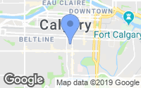 Map of South Calgary, AB