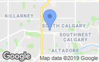 Map of South Calgary, AB