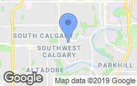 Map of South Calgary, AB
