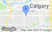 Map of South Calgary, AB