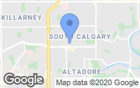 Map of South Calgary, AB